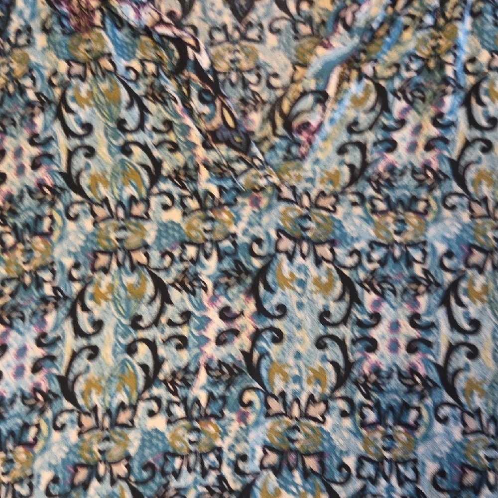 J. Jill Blue and Black Patterned Blouse - Picture 5 of 10